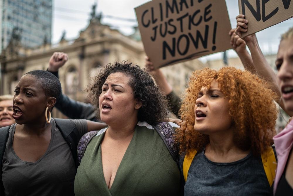 People at protest