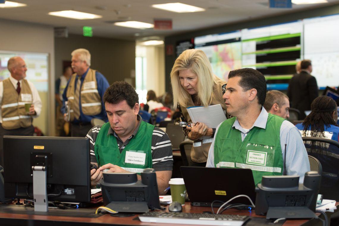 SCE’s Emergency Operations Center is the company’s hub for disaster training and response. Credit: Ernesto Sanchez.
