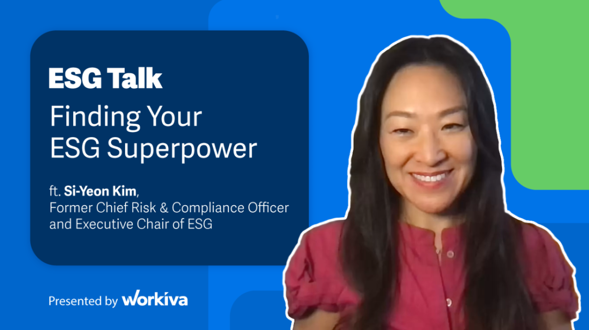 ESG Talk: Finding your ESG Superpower. Photo of Si-Yeon Kim.