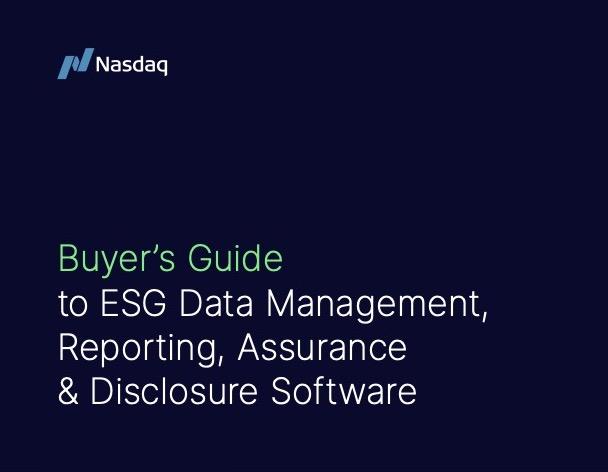 "Buyers guide to ESG data management, reporting, assurance & disclosure software."