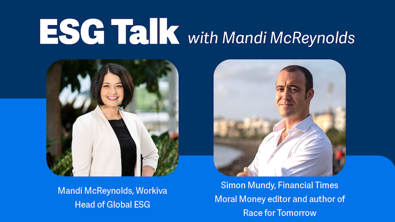 ESG Talk with Mandi McReynolds and Simon Mundy.