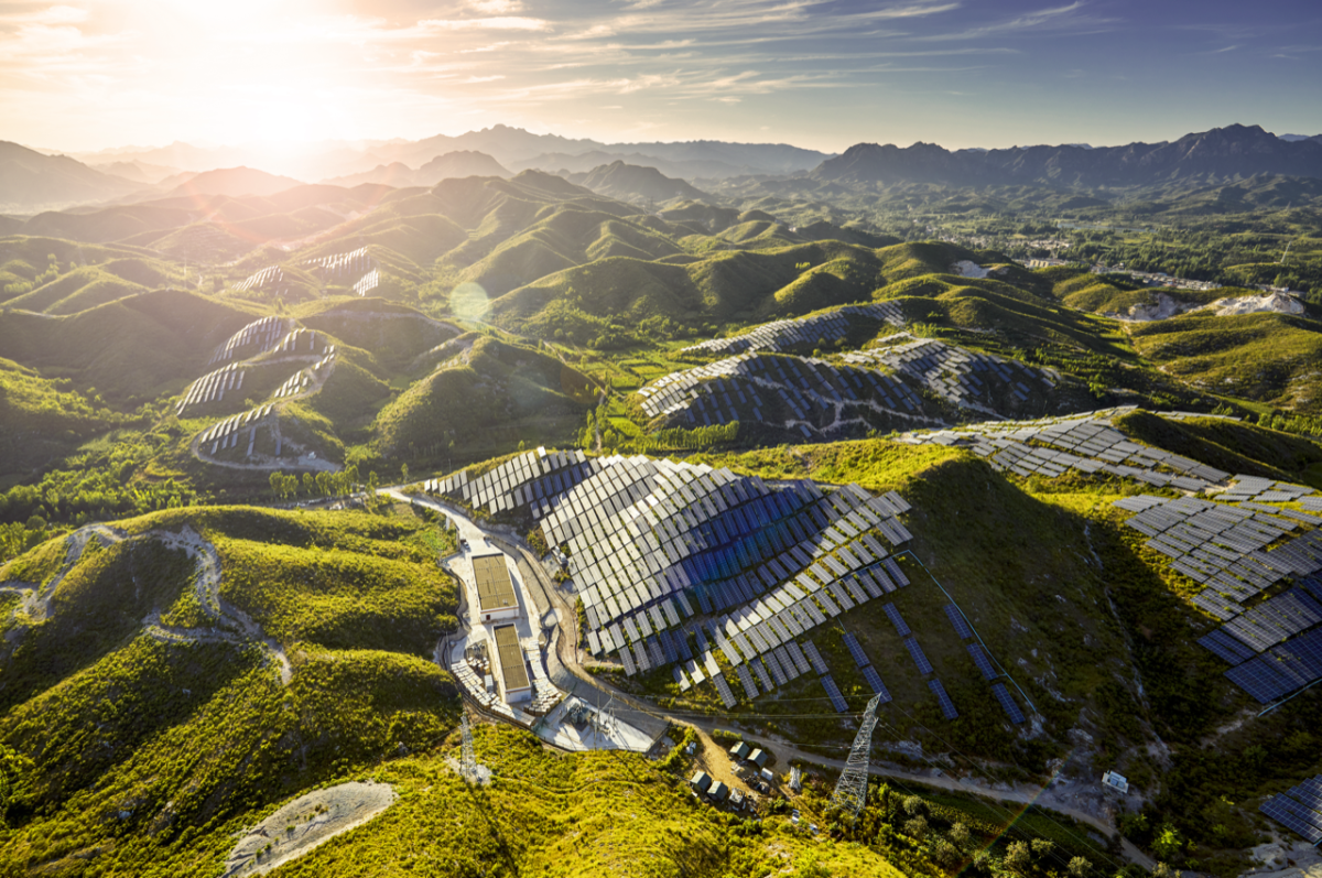 Solar Panels on mountains 