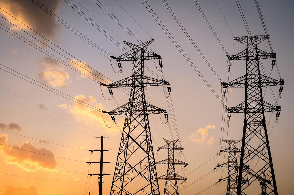 Power Lines at Sunset