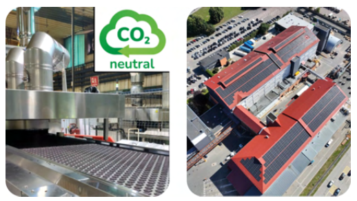 Two images of Mondelēz facilities