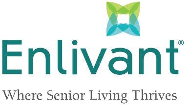 "Enlivant. Where Senior Living Thrives" logo