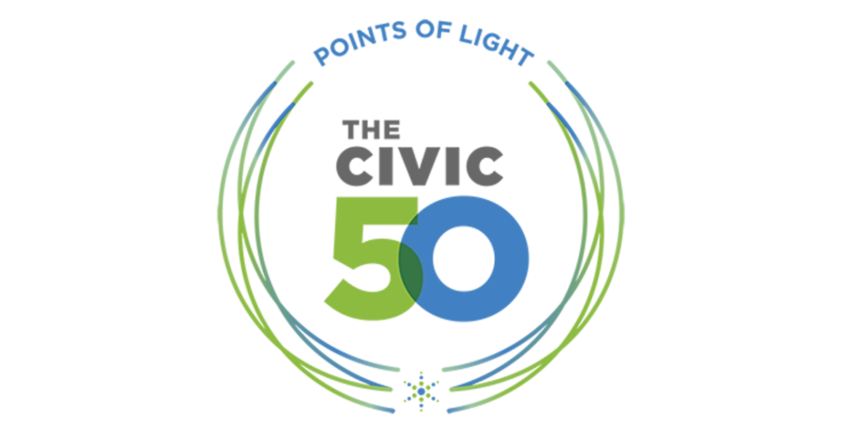 Points of Light Civic 50 logo
