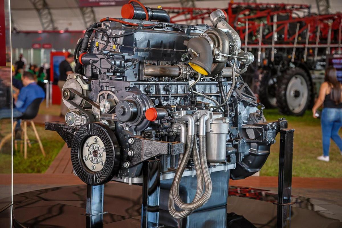 The ethanol-powered engine " "