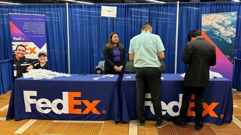FedEx event stand 
