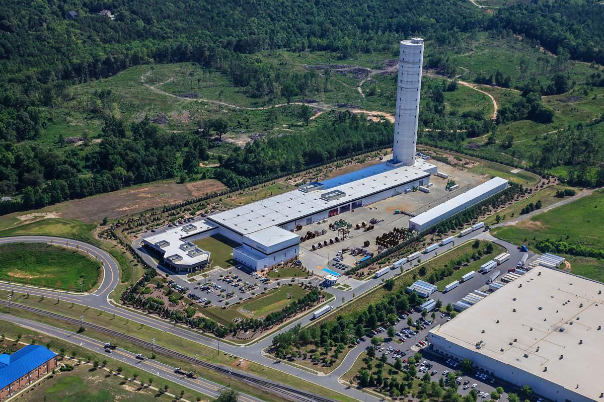 Overhead view of Southwire's Huntersville Plant