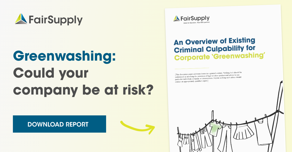 New briefing: An Overview of Existing Criminal Culpability for Corporate 'Greenwashing'