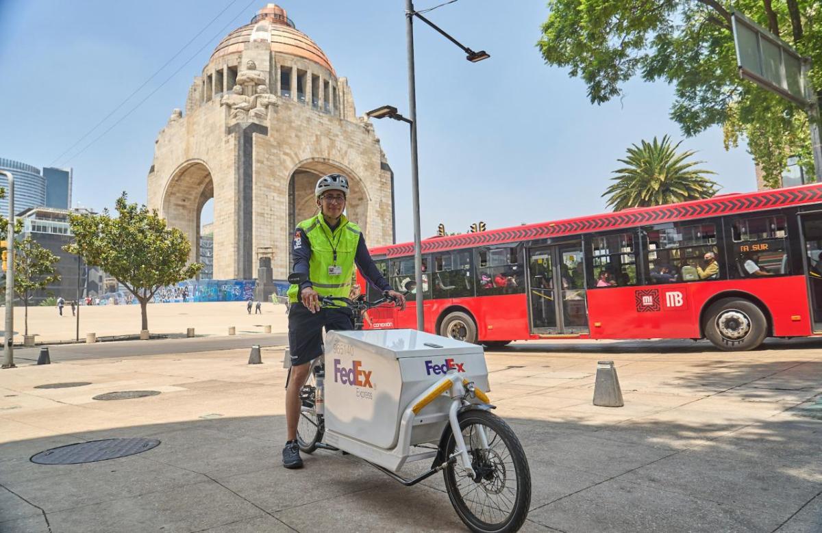 FedEx Bike driver