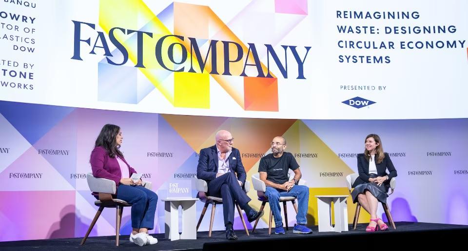 Four people on stage at Fast Company’s Innovation Festival