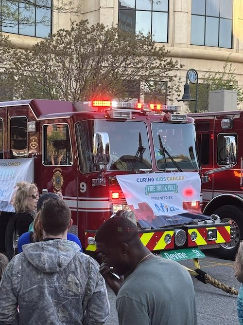 Curing Kids Cancer’s 12th annual Fire Truck Pull.