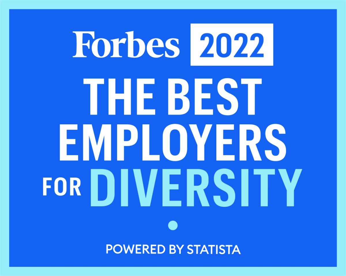 Forbes 2022: The Best Employers for Diversity badge