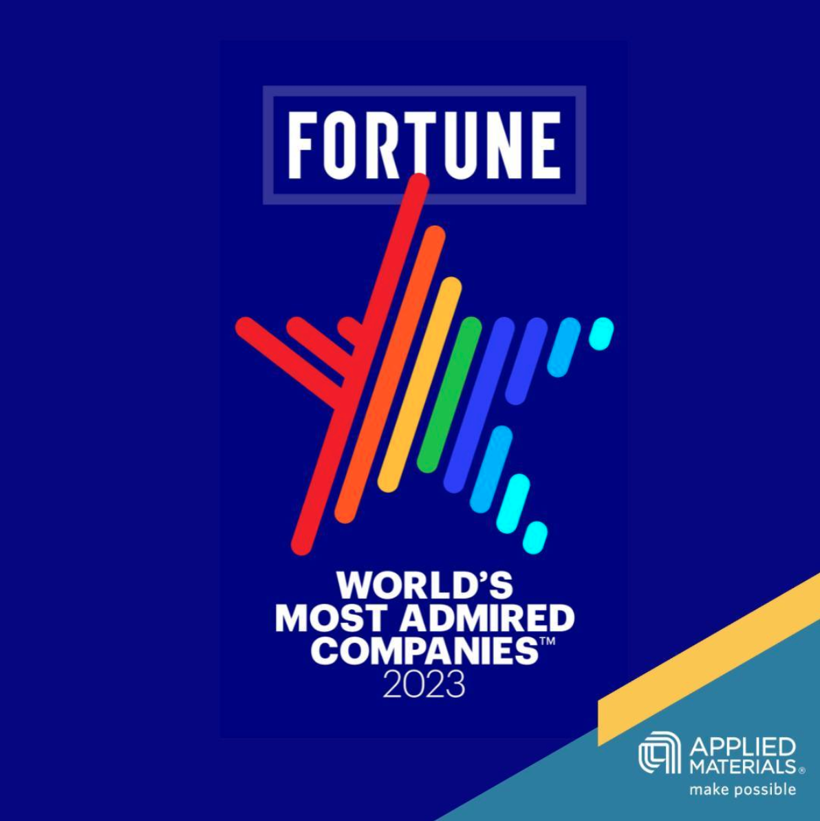 Fortune Magazine’s World’s Most Admired Companies badge