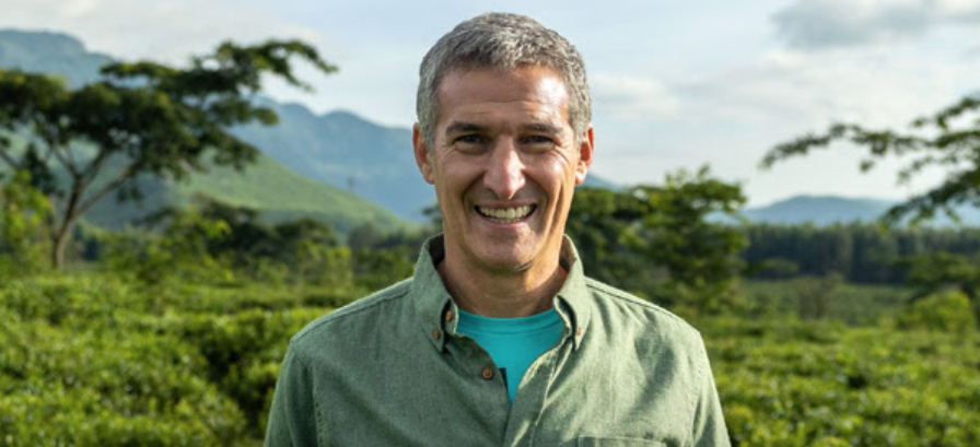 Seth Goldman visiting Just Ice Tea’s Fair Trade tea fields in Zambezia Province in Mozambique