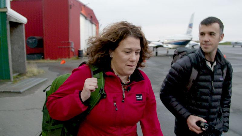 Nili Sundown often takes a small, single-engine plane to reach her customers in Southwest Alaska.