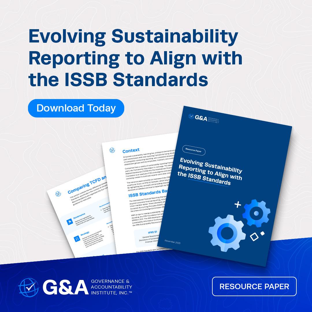 G&A Resource Paper: Evolving Sustainability Reporting to Align with the ISSB Standards