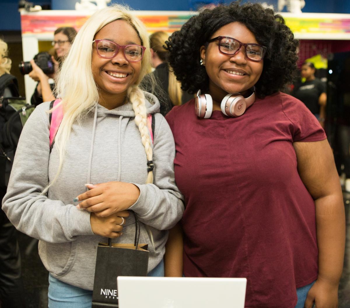 High School of Fashion Industries students in their new Nine West frames.