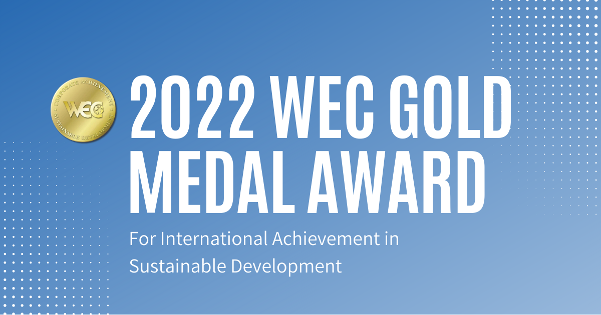 2022 WEC Gold Medal Award banner