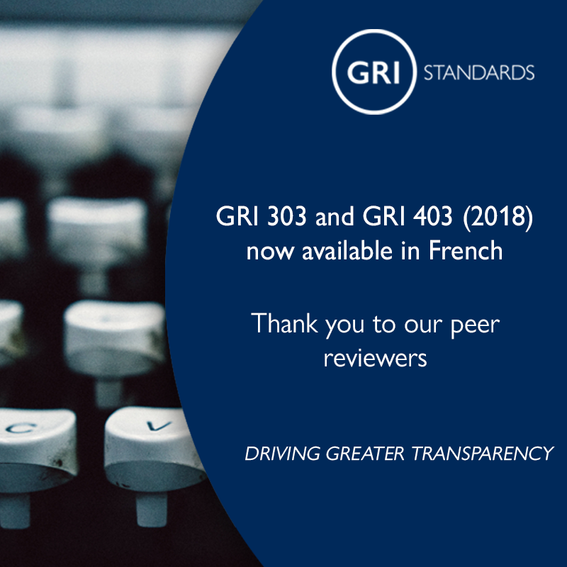 GRI Standards in French