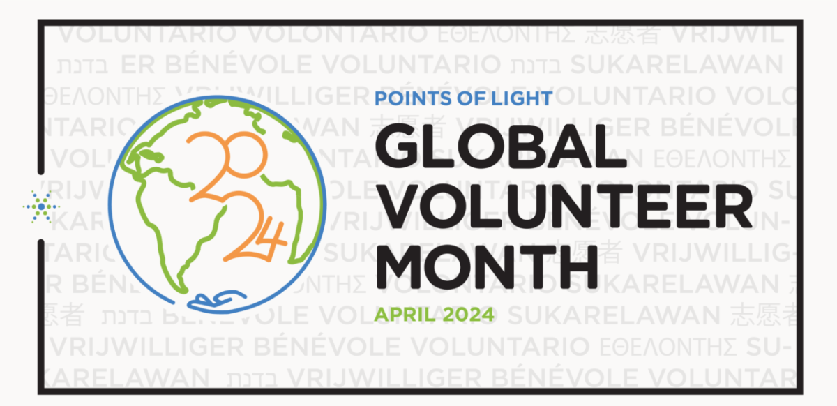 Global Volunteer Month Logo