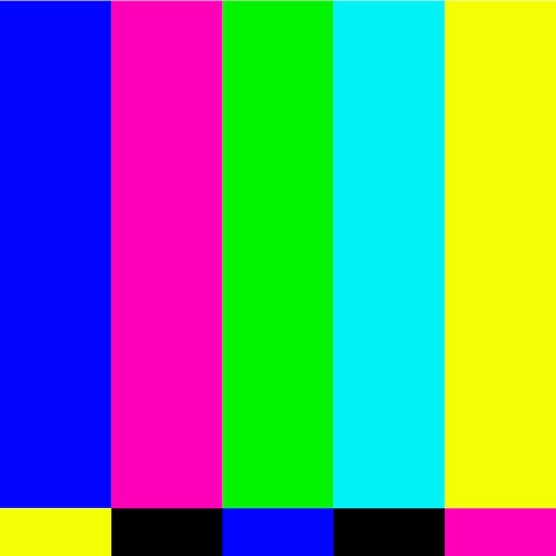 Color bars like a Retro TV.