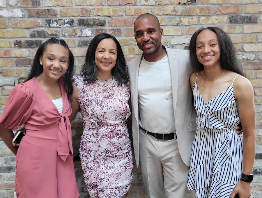 Ishmael Obleton and his family.