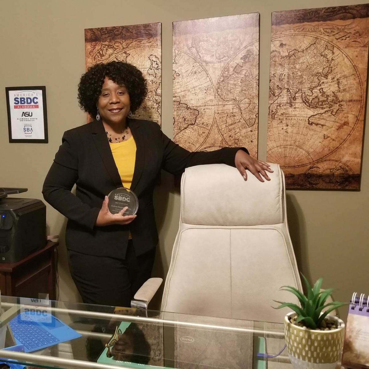 Photo: Andrea Rogers Mosley, Director of the Alabama SBDC Network at Alabama State University Caption: Andrea Rogers Mosley, Director of the Alabama SBDC Network at Alabama State University