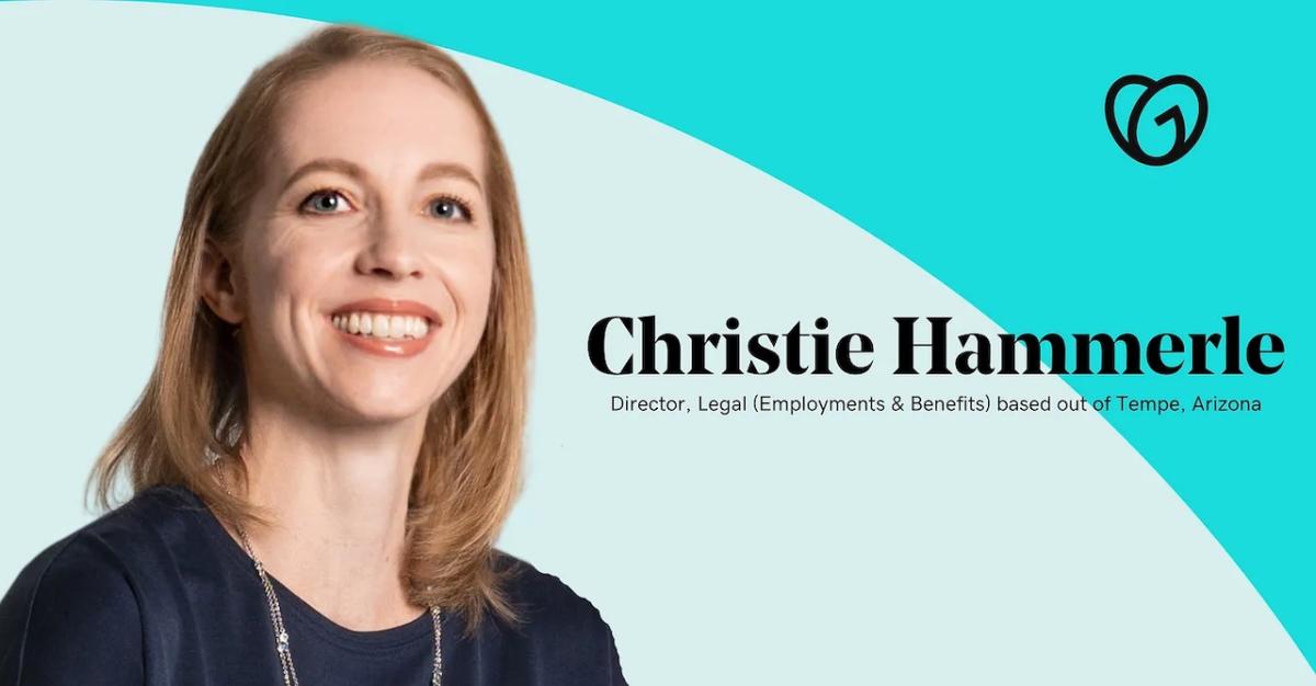 Christie Hammerle; Director Legal and Benefits, GoDaddy.