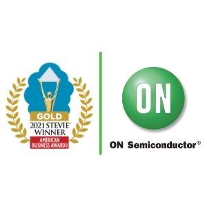 Gold Stevie Award Logo and ON Semiconductor logo