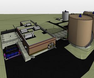 A partial rendering of the City of Grand Rapids' biodigester. Courtesy City of Grand Rapids