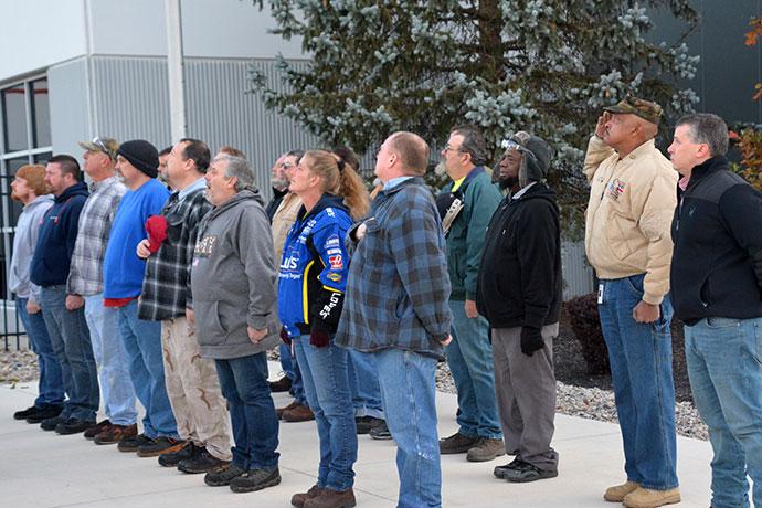 Whirlpool Corporation honored its veterans for Veterans Day at the company's Greenville, OH plant.