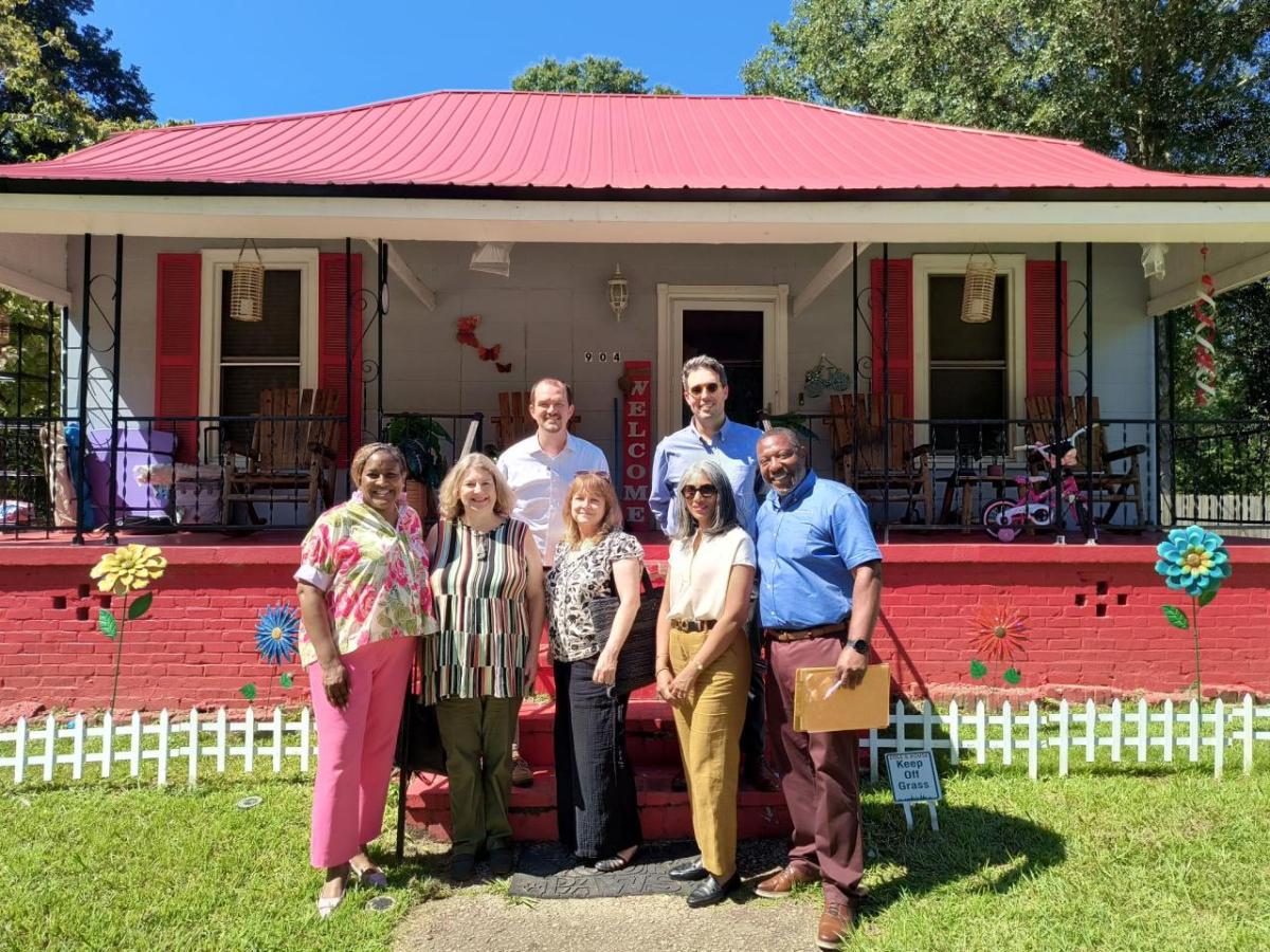 Groundswell team and Georgia funders on tour in LaGrange, GA