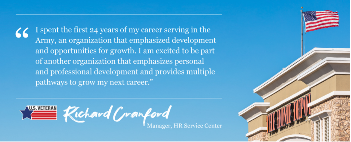 "I spent the first 24 years of my career serving in the Army, an organization that emphasized development and growth."