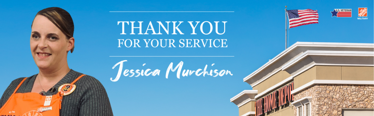 Photo of Jessica Murchison; Thank you for your service. 