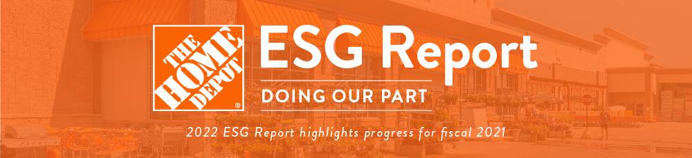 The Home Depot: ESG Report; Doing Our Part