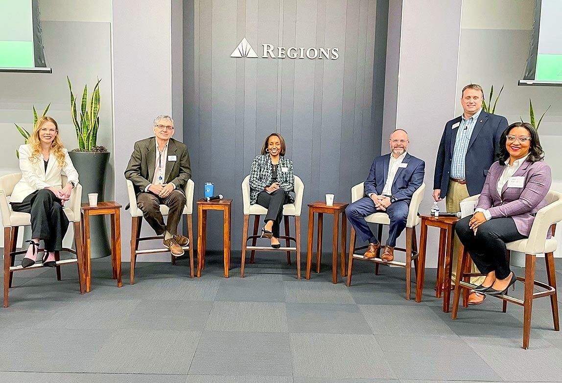 HR panel sat on chairs