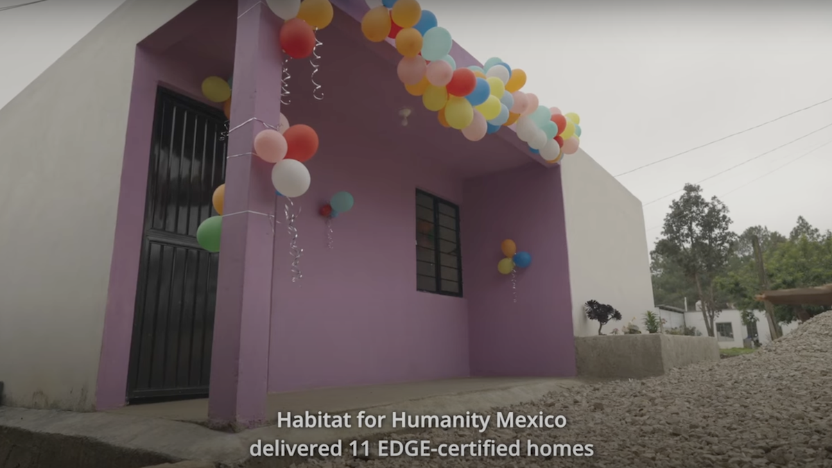 Habitat for Humanity Mexico delivered 11 EDGE certified homes.