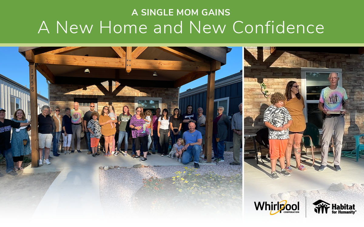 "a single mom gains a new home and new confidence" 