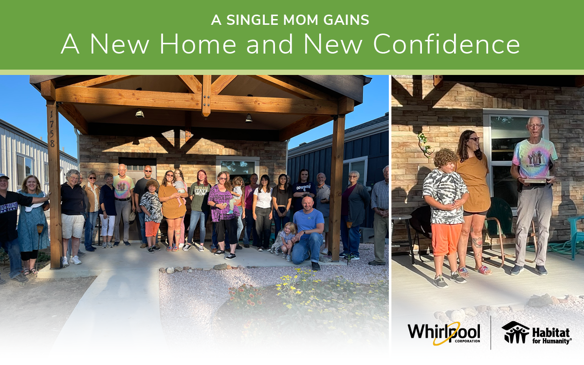 "a single mom gains a new home and new confidence"