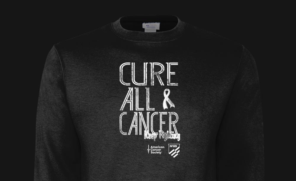 Champion: Cure All Cancer hoodie.