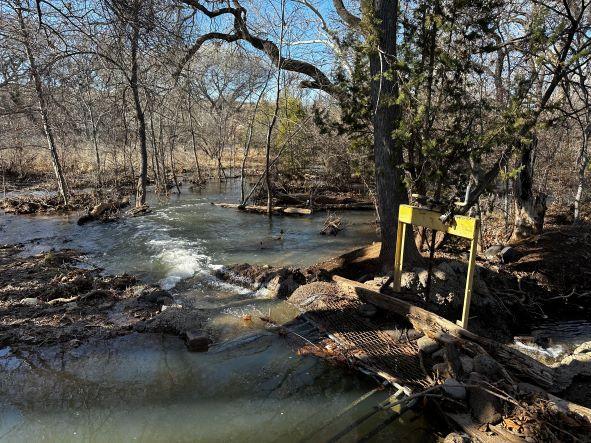 Headgate on west clear creek.