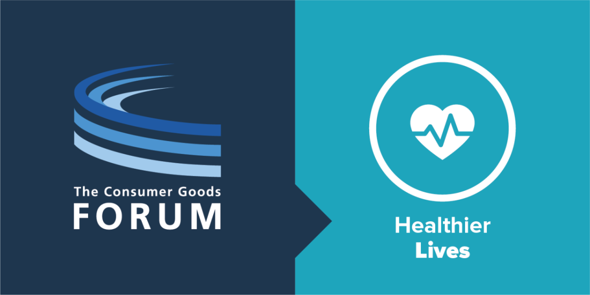 Consumer Goods Forum and Healthier Lives logos