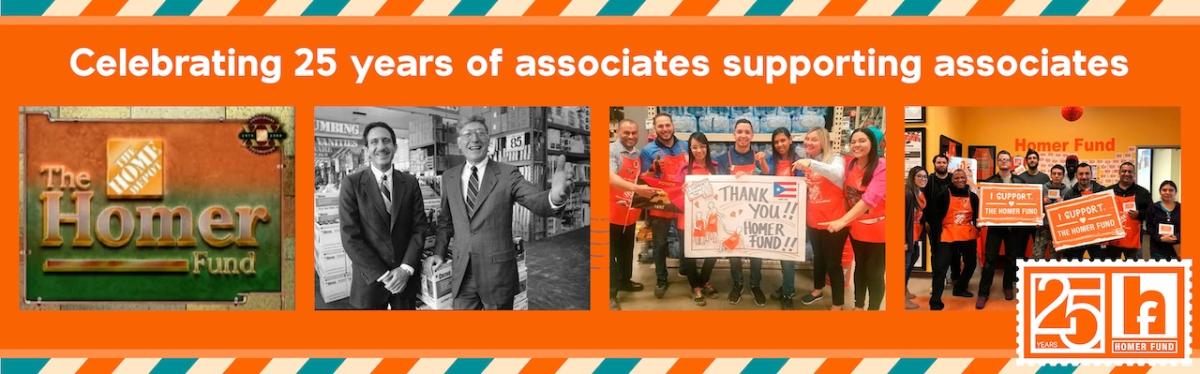 Celebrating 25 years of associates supporting associates. The Homer Fund.