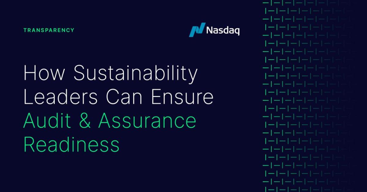 "How Sustainability Leaders Can Ensure Audit & Assurance Readiness"