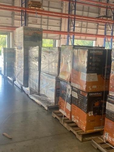 Supplies ready for Hurricane Melissa relief.