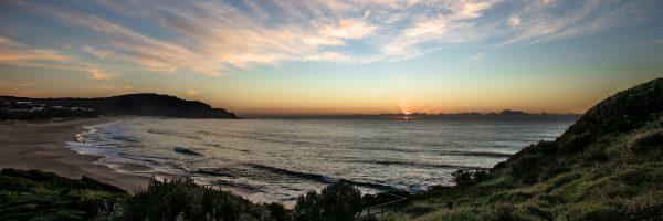 Sunset over the ocean
