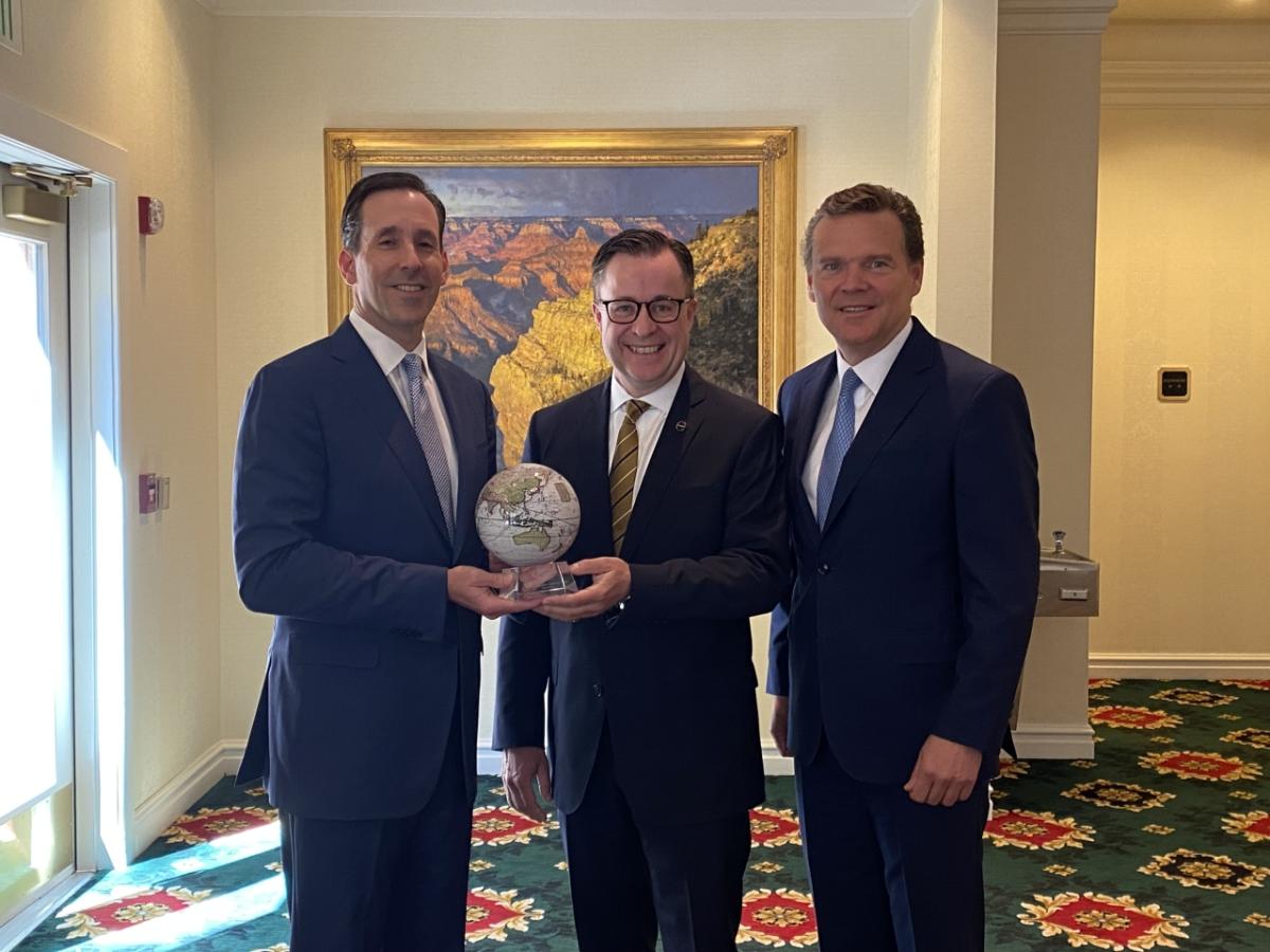 Chris Jahn, President and CEO, American Chemistry Council; Haakan Jonsson, chairman and president of Covestro LLC; Peter Huntsman, Chairman of the Board, American Chemistry Council.