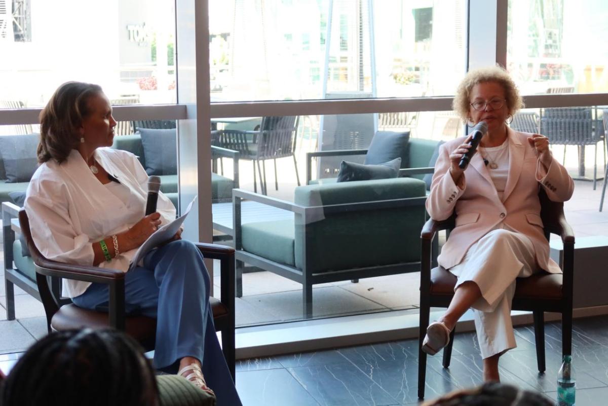 The event included a a fireside chat moderated by Stacy Milner, EICOP Founder and CEO, and Debra Lee, Chairman and CEO of BET, at Crypto.com Arena’s Lexus Club.